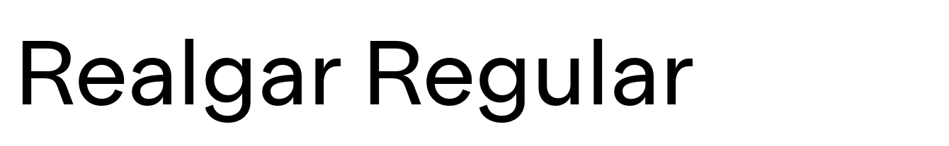 Realgar Regular